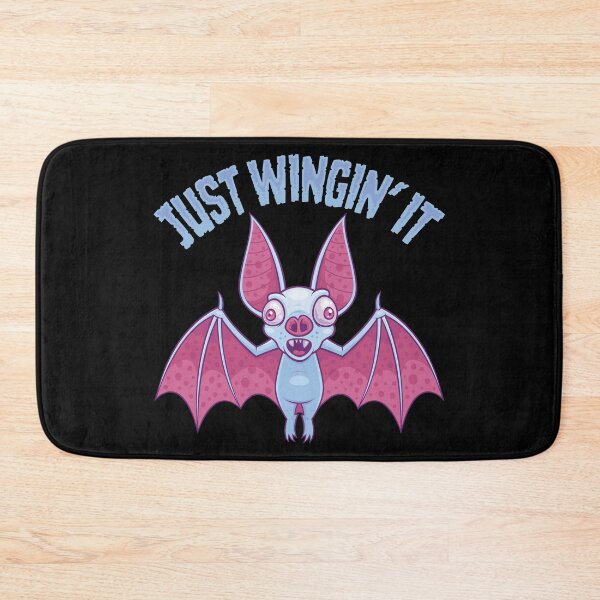 Item preview, Just Wingin' It Derpy Albino Bat designed and sold by fizzgig.