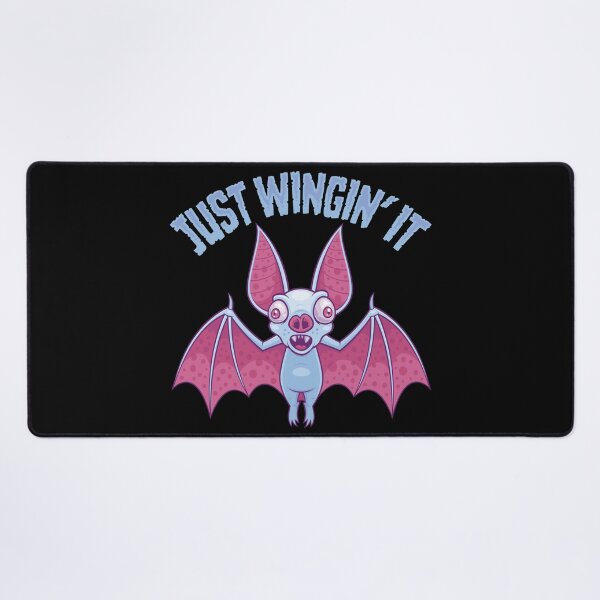 Item preview, Just Wingin' It Derpy Albino Bat designed and sold by fizzgig.