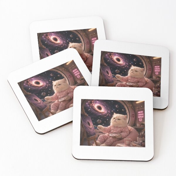 Item preview, Painting the Black Hole Cat designed and sold by LovelyCatGalaxy.