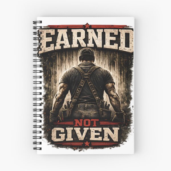 Item preview, Earned Not Given Blue Collar Work Ethic Motivational Trades Design designed and sold by Fishartpoint.
