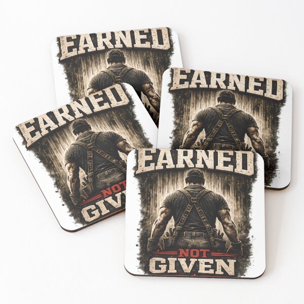 Item preview, Earned Not Given Blue Collar Work Ethic Motivational Trades Design designed and sold by Fishartpoint.