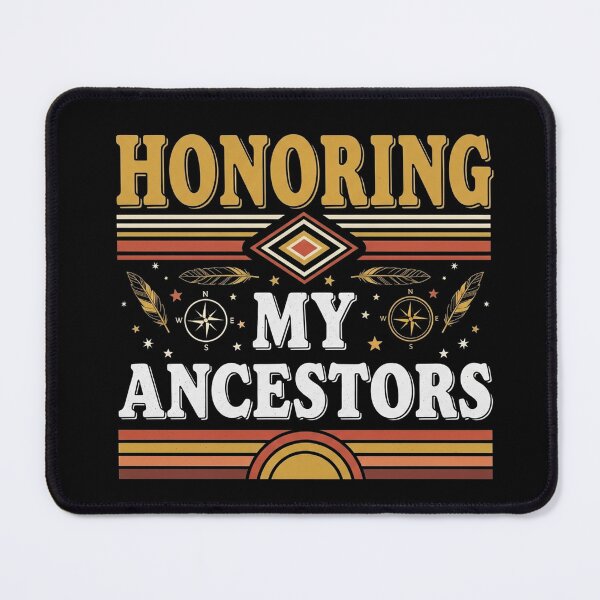 Item preview, Honoring My Ancestors Minimalist Spiritual Heritage Quote designed and sold by Designs-RZ.
