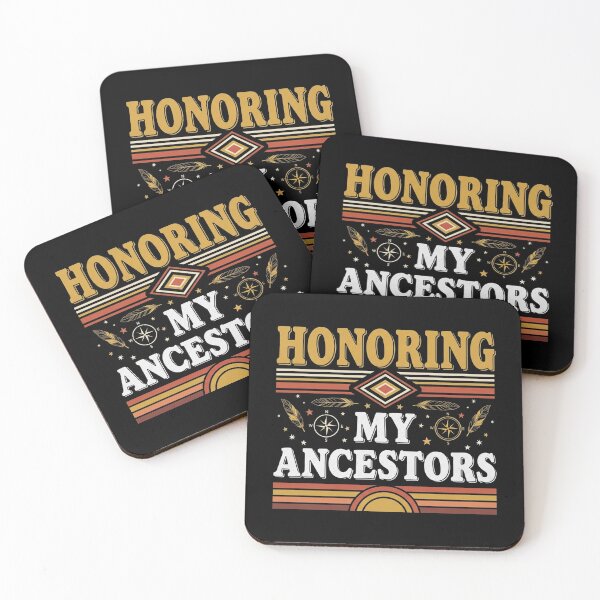 Item preview, Honoring My Ancestors Minimalist Spiritual Heritage Quote designed and sold by Designs-RZ.