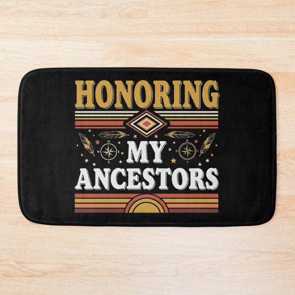 Item preview, Honoring My Ancestors Minimalist Spiritual Heritage Quote designed and sold by Designs-RZ.