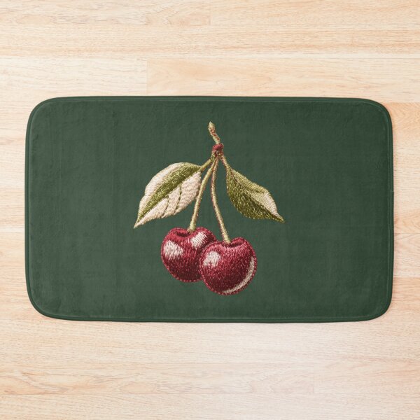 Item preview, Embroidered Sweet Cherry Botanical Art designed and sold by MegaNovaArt.