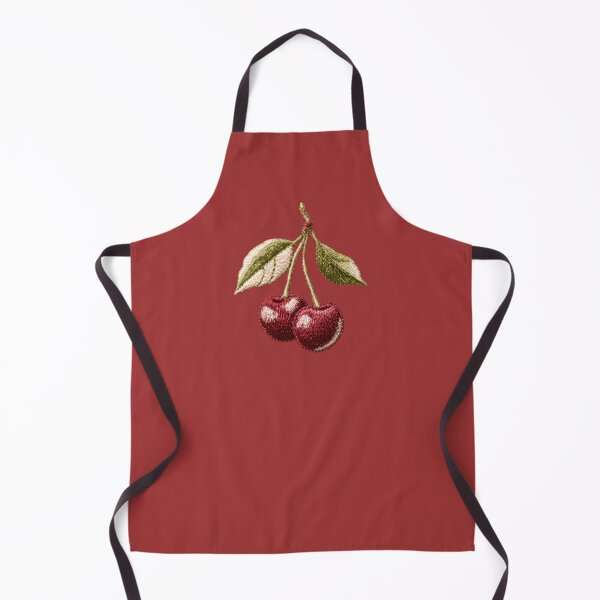 Item preview, Embroidered Sweet Cherry Botanical Art designed and sold by MegaNovaArt.