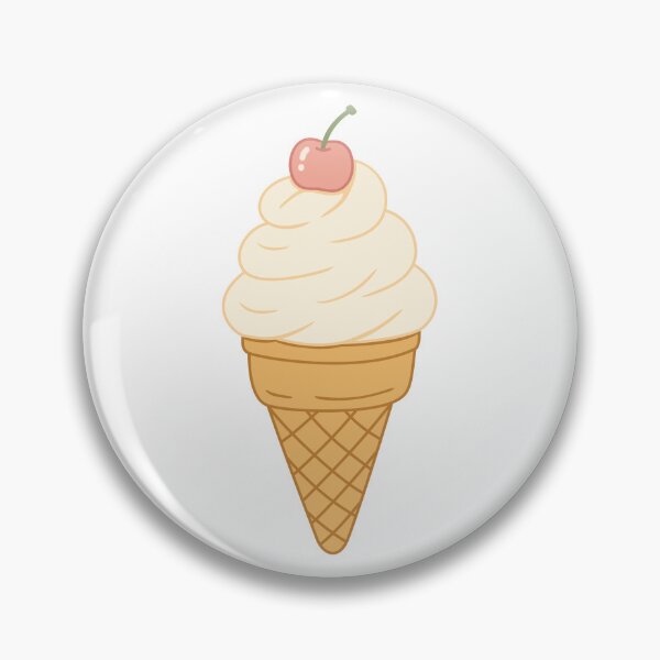 Item preview, Cute Vanilla Ice Cream Cone with Cherry designed and sold by Anne97s.