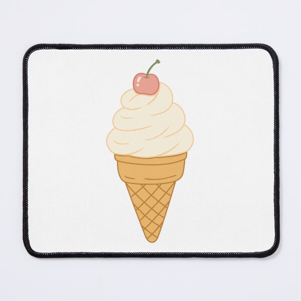 Item preview, Cute Vanilla Ice Cream Cone with Cherry designed and sold by Anne97s.