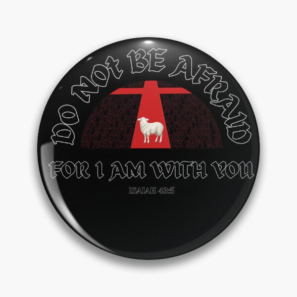 Item preview,  Do Not Be Afraid Isaiah 43:5 Christian Lamb Cross Graphic (dark) designed and sold by JEVANStudio.