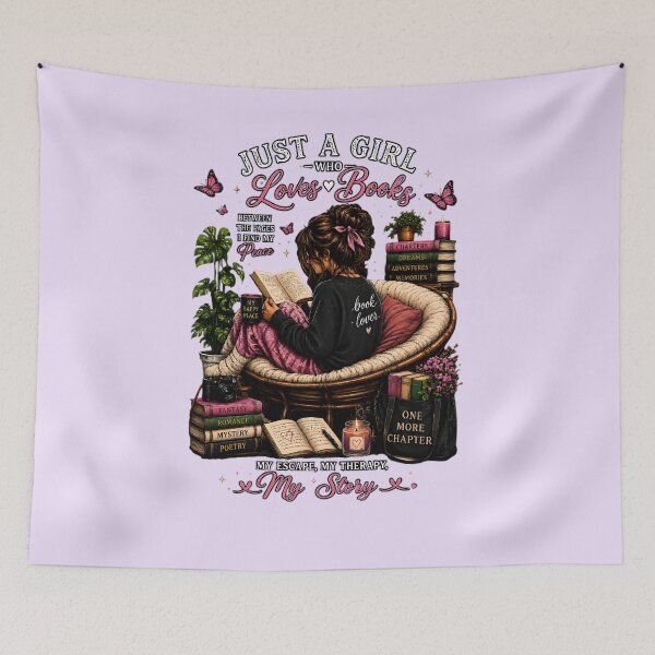 Item preview, Just a Girl Who Loves Books designed and sold by CristianoArt.