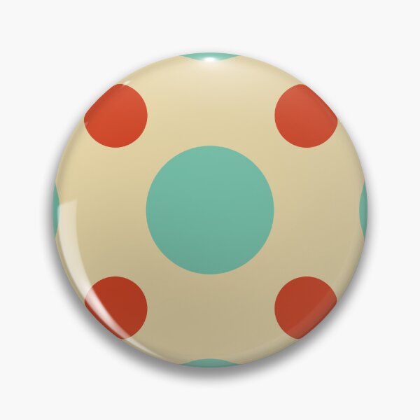 Item preview,  Green and red dots in a beige background designed and sold by StefanStudioArt.