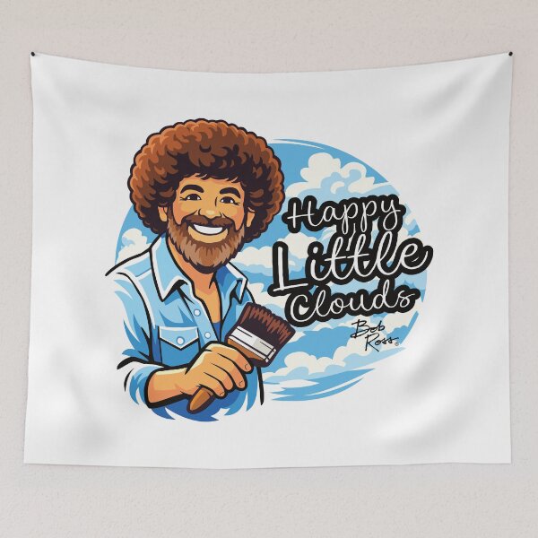 Item preview, Bob Ross - Happy Little Clouds designed and sold by LionsHut.