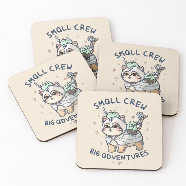 Item preview, Small Crew Big Adventures - Cute Frogs Riding War Cat designed and sold by ShyHomebodyClub.