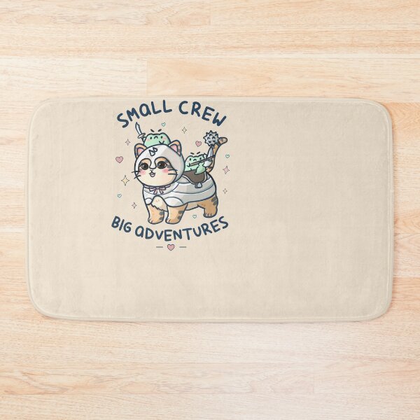 Item preview, Small Crew Big Adventures - Cute Frogs Riding War Cat designed and sold by ShyHomebodyClub.