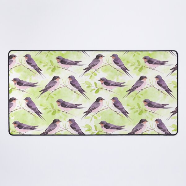 Item preview, Watercolor Swallow Birds Pattern designed and sold by Thewissal.