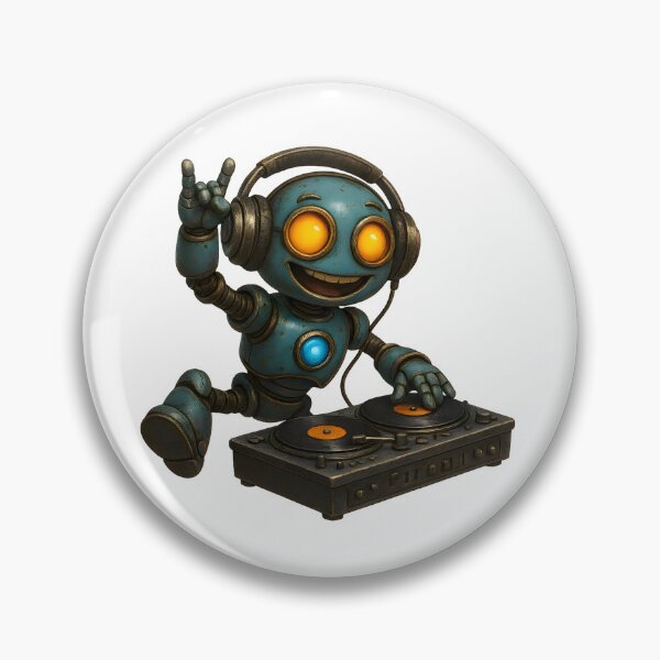 Item preview, Friendly Robot DJ – Cute Music Robot Design designed and sold by Yomere.
