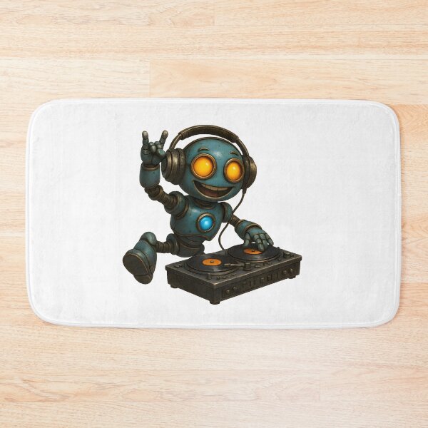 Item preview, Friendly Robot DJ – Cute Music Robot Design designed and sold by Yomere.
