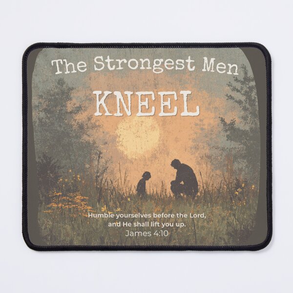 Item preview, The Strongest Men Kneel | Faithful Quiet Strength designed and sold by Bound for Wonder.
