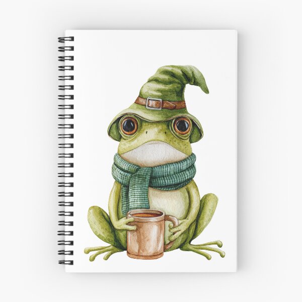Item preview, Cute Witch Frog With Tea designed and sold by VikArt7.
