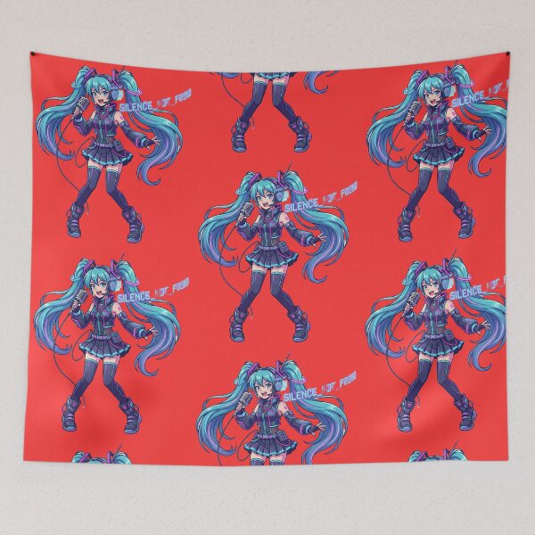Item preview,  Cyberpunk Vocaloid Idol: Error 404 Silence Not Found designed and sold by NadinGerasi.