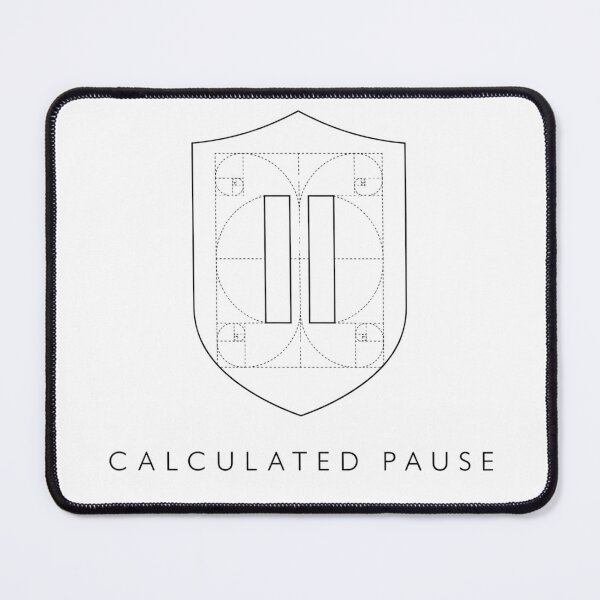 Item preview, Calculated Pause Minimalist Shield Silent Luxury designed and sold by PixelPublishing.
