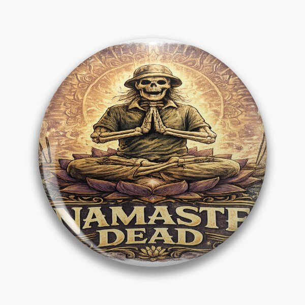 Item preview, Namaste Dead Skeleton Yoga Lotus Pose Meditation Spiritual Funny designed and sold by NicheThreadCo.