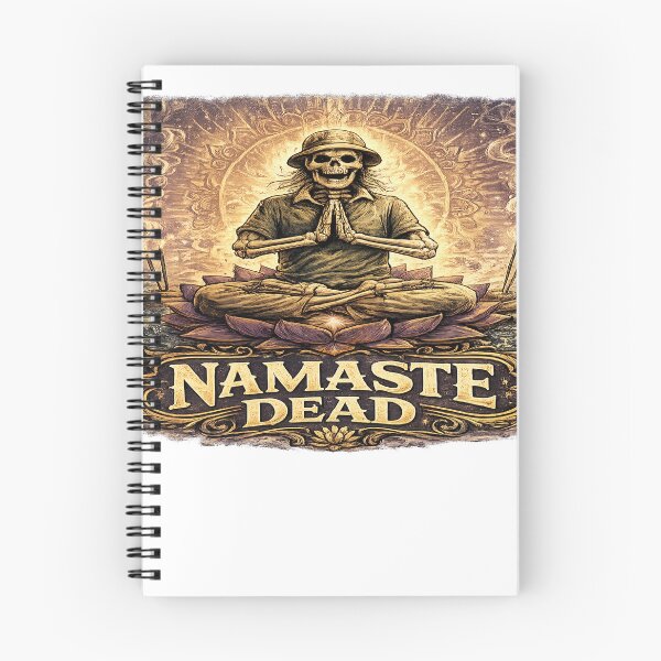 Item preview, Namaste Dead Skeleton Yoga Lotus Pose Meditation Spiritual Funny designed and sold by NicheThreadCo.