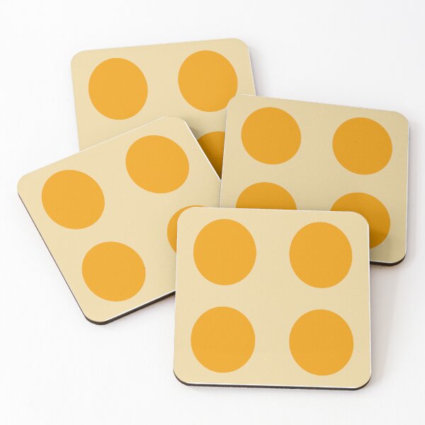 Item preview, Yellow dots in a beige background designed and sold by StefanStudioArt.
