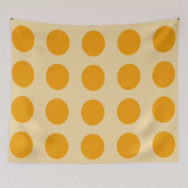 Item preview, Yellow dots in a beige background designed and sold by StefanStudioArt.