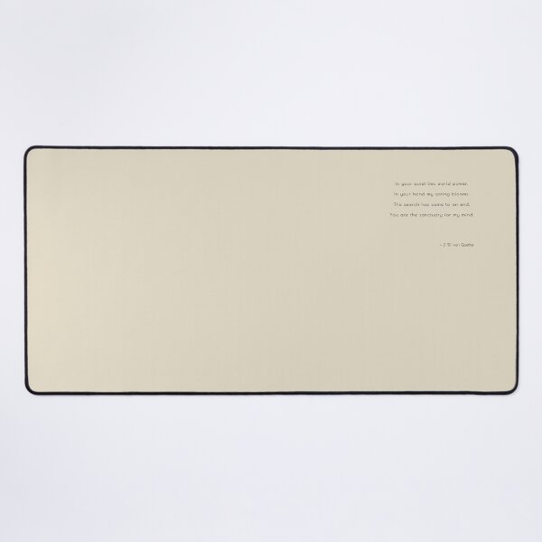 Item preview, Goethe Love Poem In Your Quiet Lies World Power Minimalist Art designed and sold by smaragdstudio.