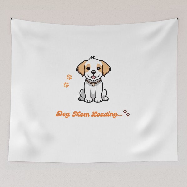 Item preview, Dog Mom Loading... | Cute Puppy Gift for Dog Lovers designed and sold by DesignsByTaara.