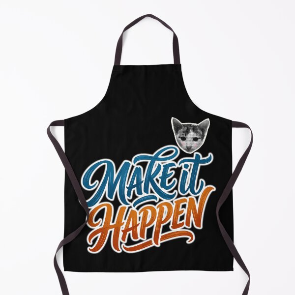 Item preview, Make It Happen Cat Motivational Quote Shirt – Positive Mindset Cat Lover Gift, Mental Health Awareness, Self Care, Inspirational Affirmation, Mental Wellness Typography designed and sold by Basma Designs | Retro, Kawaii Shirts & Stickers.