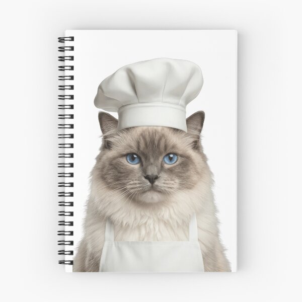 Item preview, Funny Ragdoll Cat Chef Realistic Animal Cooking Humor Art designed and sold by LazyOwlStore.