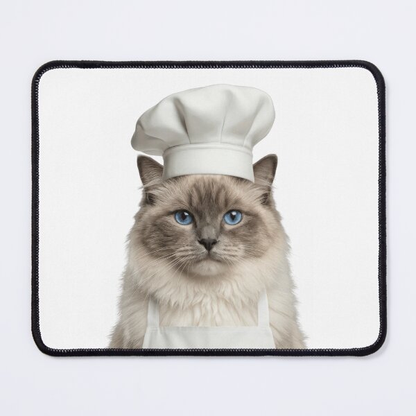Item preview, Funny Ragdoll Cat Chef Realistic Animal Cooking Humor Art designed and sold by LazyOwlStore.