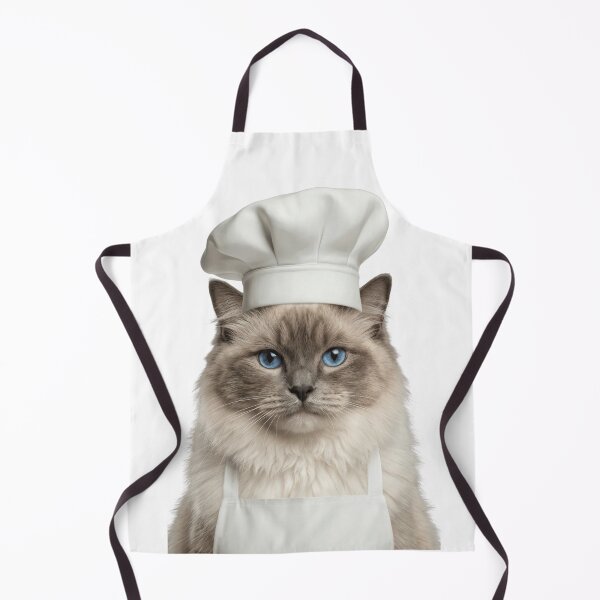 Item preview, Funny Ragdoll Cat Chef Realistic Animal Cooking Humor Art designed and sold by LazyOwlStore.
