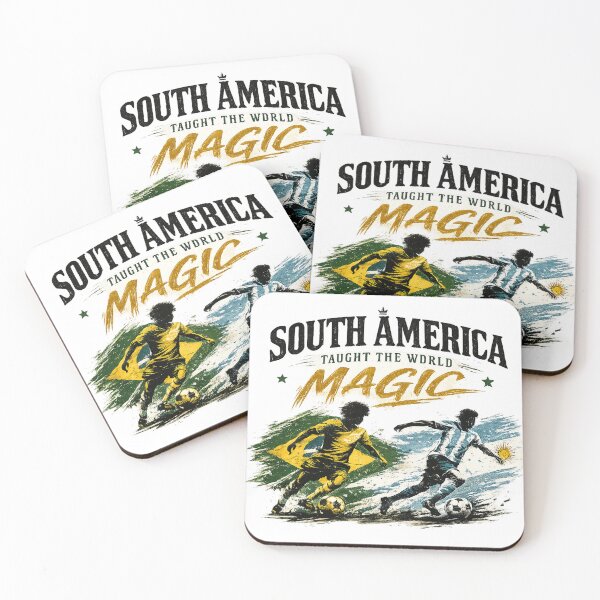 Item preview, South America Taught The World Magic – Vintage Football Streetwear Design designed and sold by warlistop.