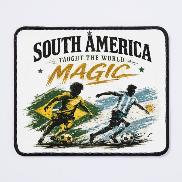 Item preview, South America Taught The World Magic – Vintage Football Streetwear Design designed and sold by warlistop.