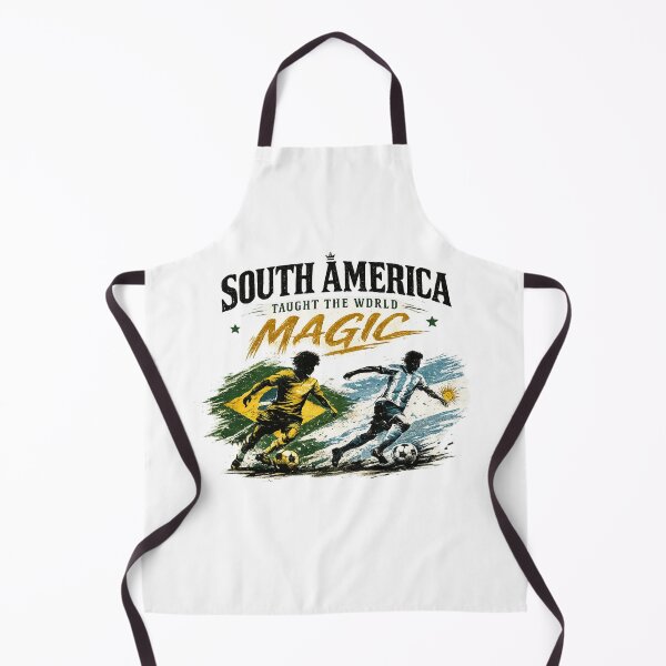 Item preview, South America Taught The World Magic – Vintage Football Streetwear Design designed and sold by warlistop.