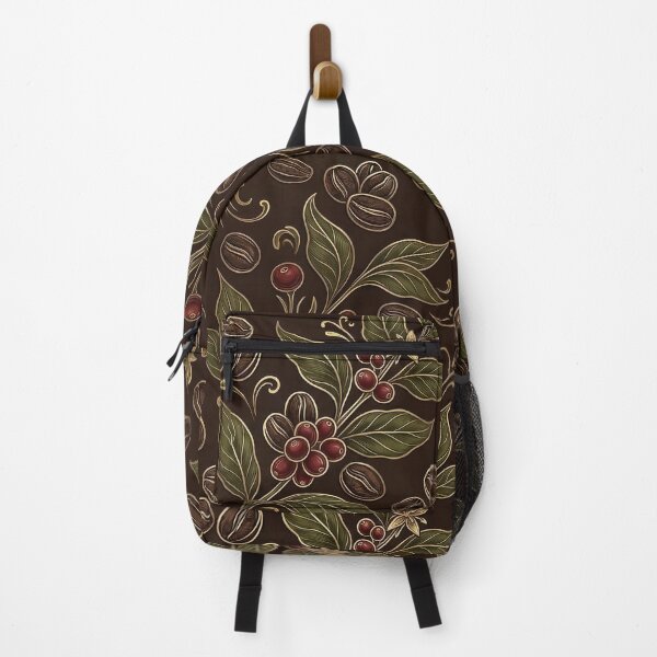 Item preview, Luxury Coffee Botanical Pattern designed and sold by MegaNovaArt.