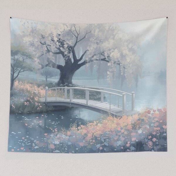 Item preview, White Tree Blossoms designed and sold by Inkingdesigns.