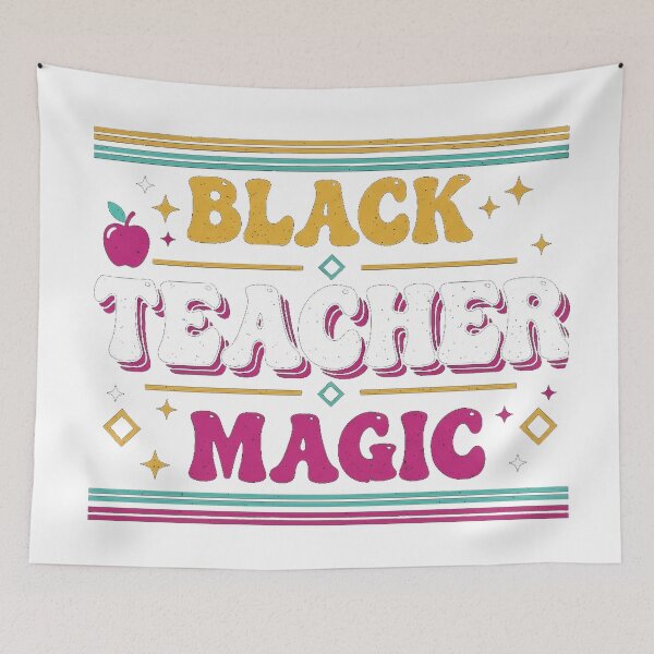 Item preview, Black Teacher Magic Minimalist Quote Funny Teaching Pride designed and sold by Designs-RZ.