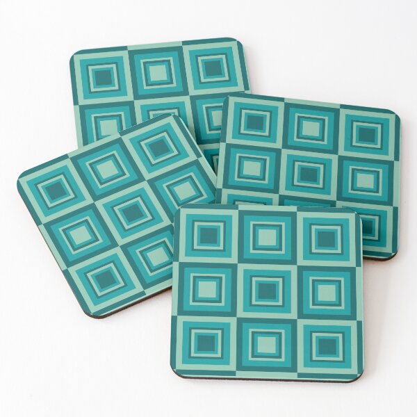 Item preview, Geometric composition in green and blue designed and sold by StefanStudioArt.
