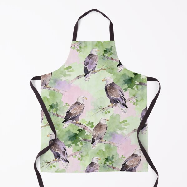 Item preview, Watercolor Bald Eagle Birds Pattern designed and sold by wissal.studio.