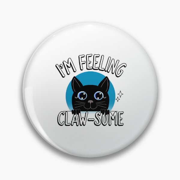 Item preview, Feeling Clawsome Funny Black Cat designed and sold by Sartoris Art.