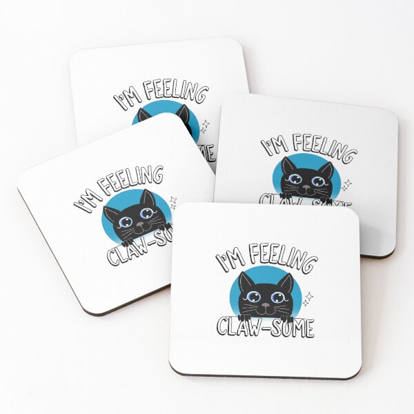 Item preview, Feeling Clawsome Funny Black Cat designed and sold by Sartoris Art.