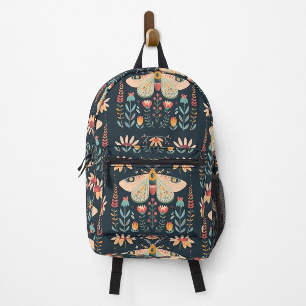 Item preview, Copy of Scandinavian Folk Art, Luna Moth With Flowers designed and sold by xiao xuans.