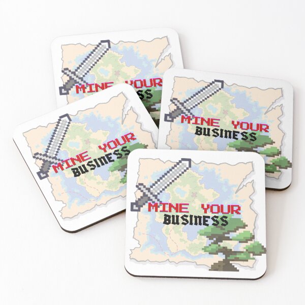 Item preview, Mine Your Business – Funny Minecraft Inspired Gamer Design designed and sold by ravenRM.