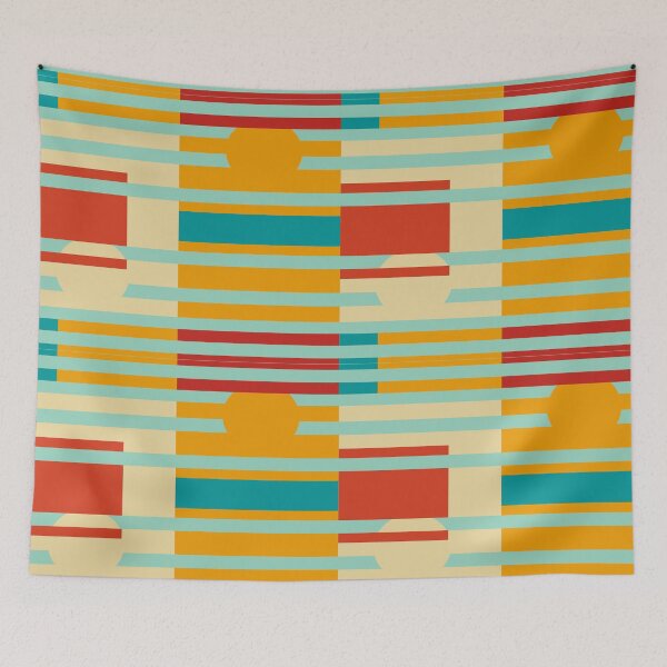 Item preview, Geometric composition in red, creme, yellow and Blue 94 designed and sold by StefanStudioArt.