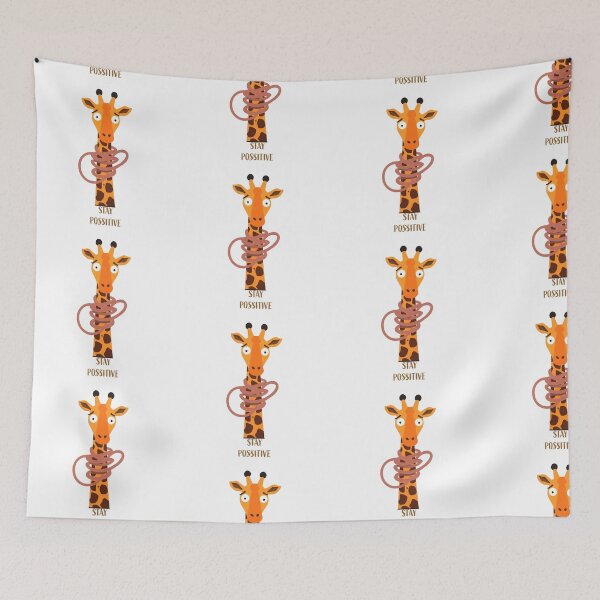 Item preview, a giraffe tangled in a scarf designed and sold by Gadet100.