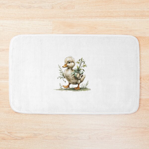 Item preview, Cute Woodland Duck Snowdrop Illustration designed and sold by AQUILAKREO.